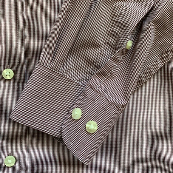 MENS M ROUNDTREE & YORKE L/S RED COLLARED SHIRT - Picture 3 of 3